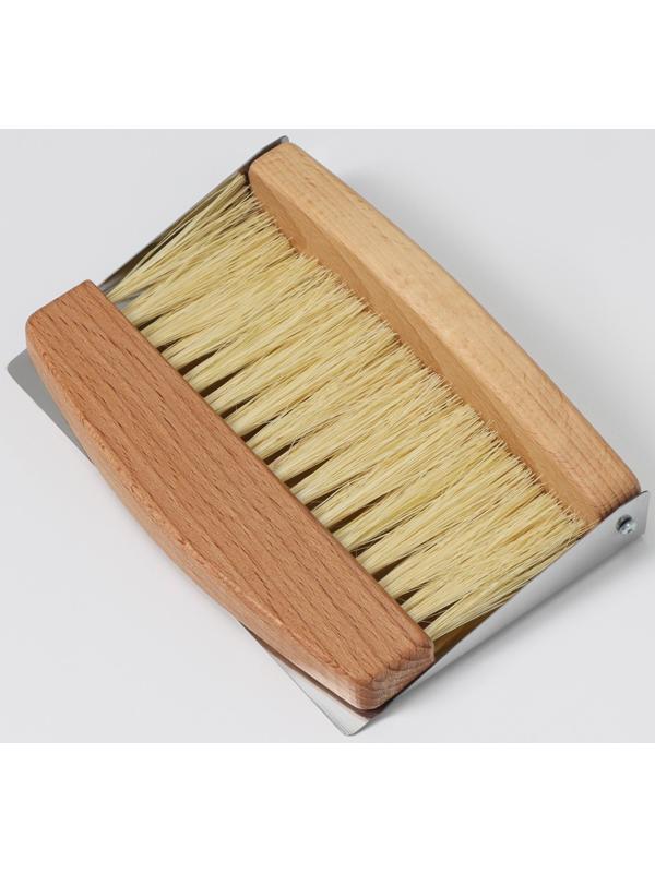 Набор для уборки: совок и щётка, 16×10,5×4 см, 16×4×1,6 см, 30 пучков, натуральный волос