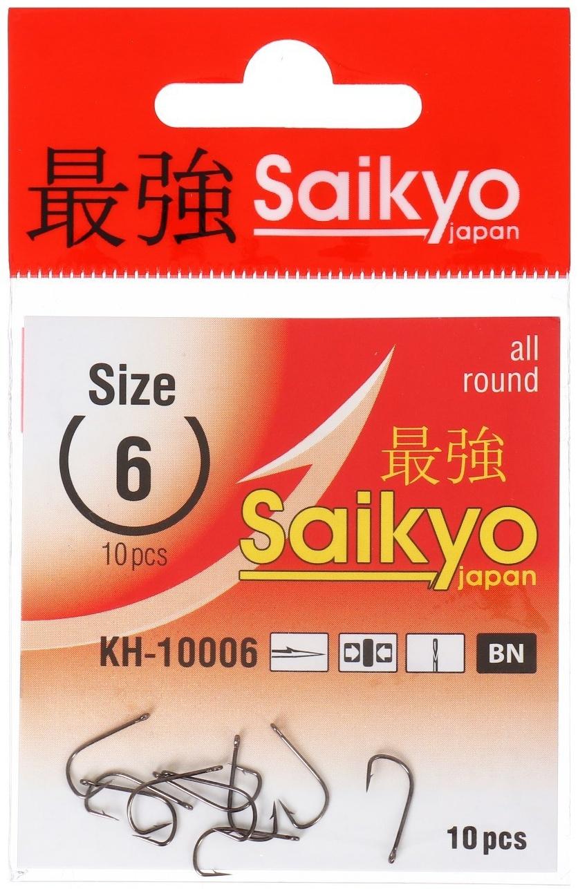 Крючки Saikyo KH-10006 Sode Ring BN № 6, 10 шт