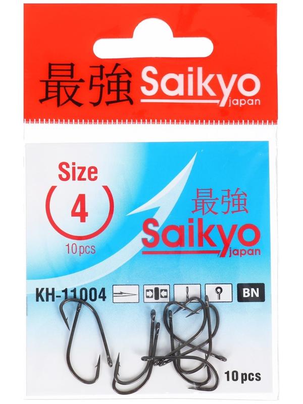 Крючки Saikyo KH-11004 Crystal BN № 4, 10 шт