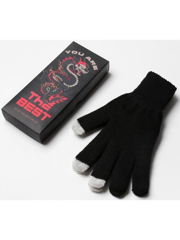 Мужские перчатки в подарочной коробке 