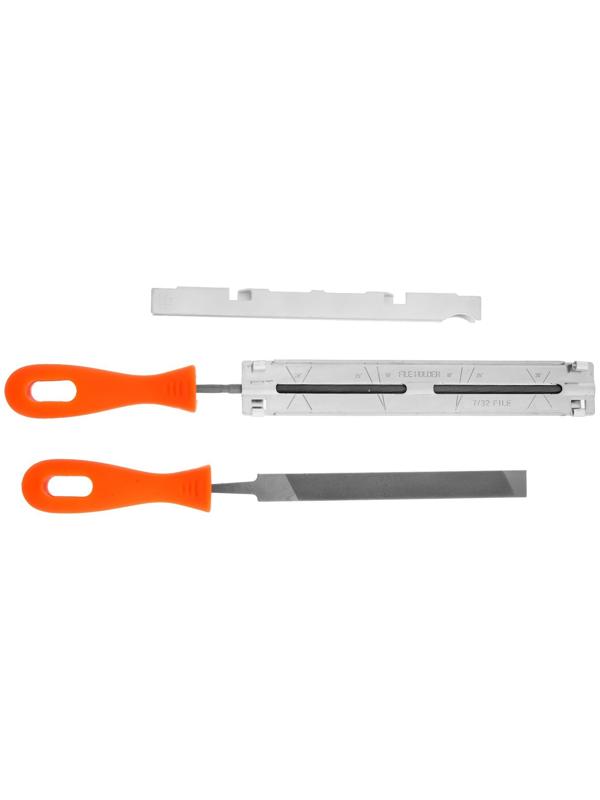 Набор для заточки цепей пил ТУНДРА, сталь ШХ15, шаг 3/8