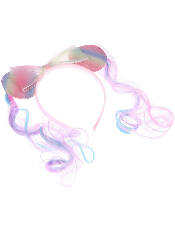 Карнавальный ободок «Девчушка» с цветными прядями