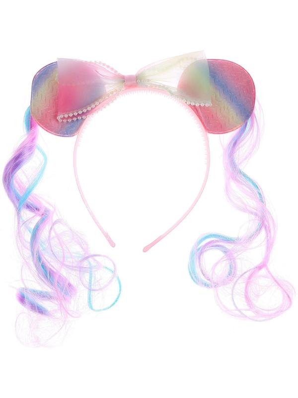 Карнавальный ободок «Девчушка» с цветными прядями