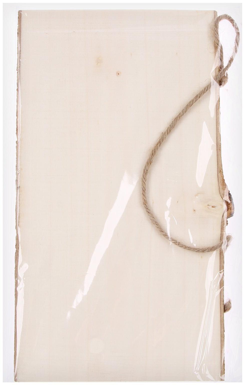 Доска деревянная для рисования и записей, 25 × 12 × 1 см, набор мелков + губка