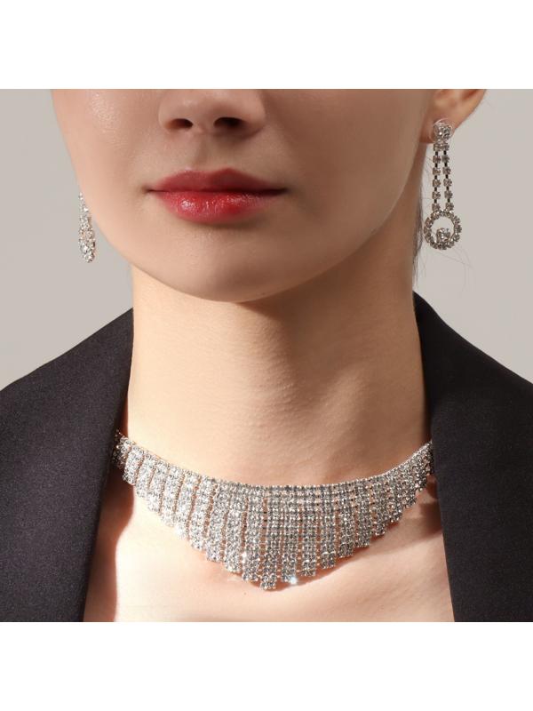 Набор 2 предмета: серьги, колье 