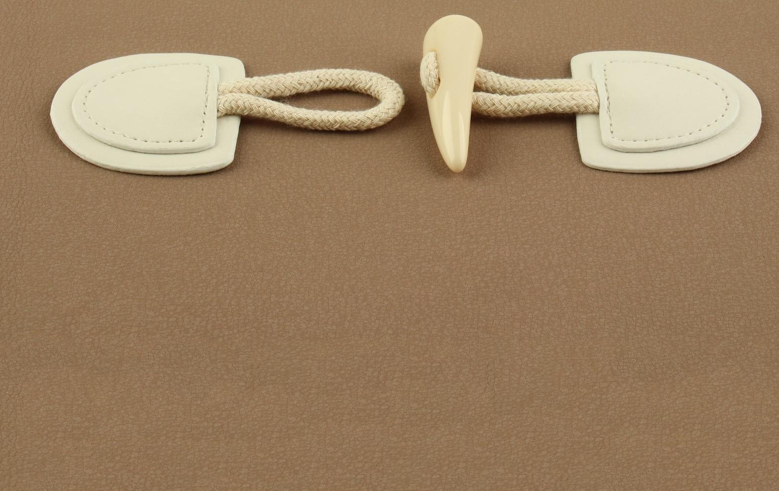 Застёжка-клевант 16 × 5 см, 2 шт, цвет молочный