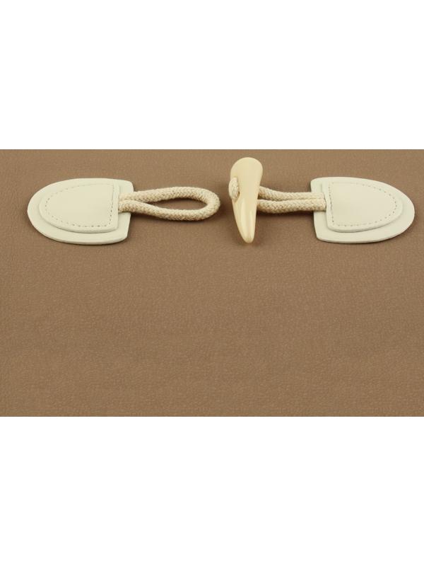 Застёжка-клевант 16 × 5 см, 2 шт, цвет молочный