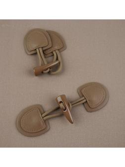 Застёжка-клевант 16 × 5 см, 2 шт, цвет капучино