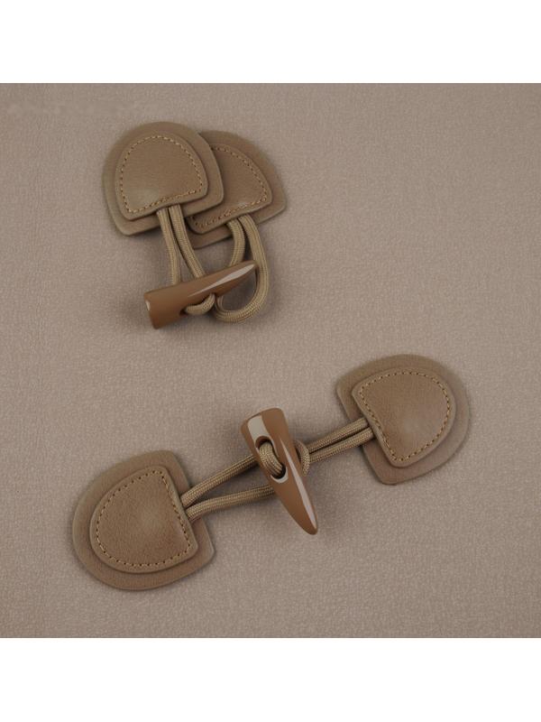 Застёжка-клевант 16 × 5 см, 2 шт, цвет капучино