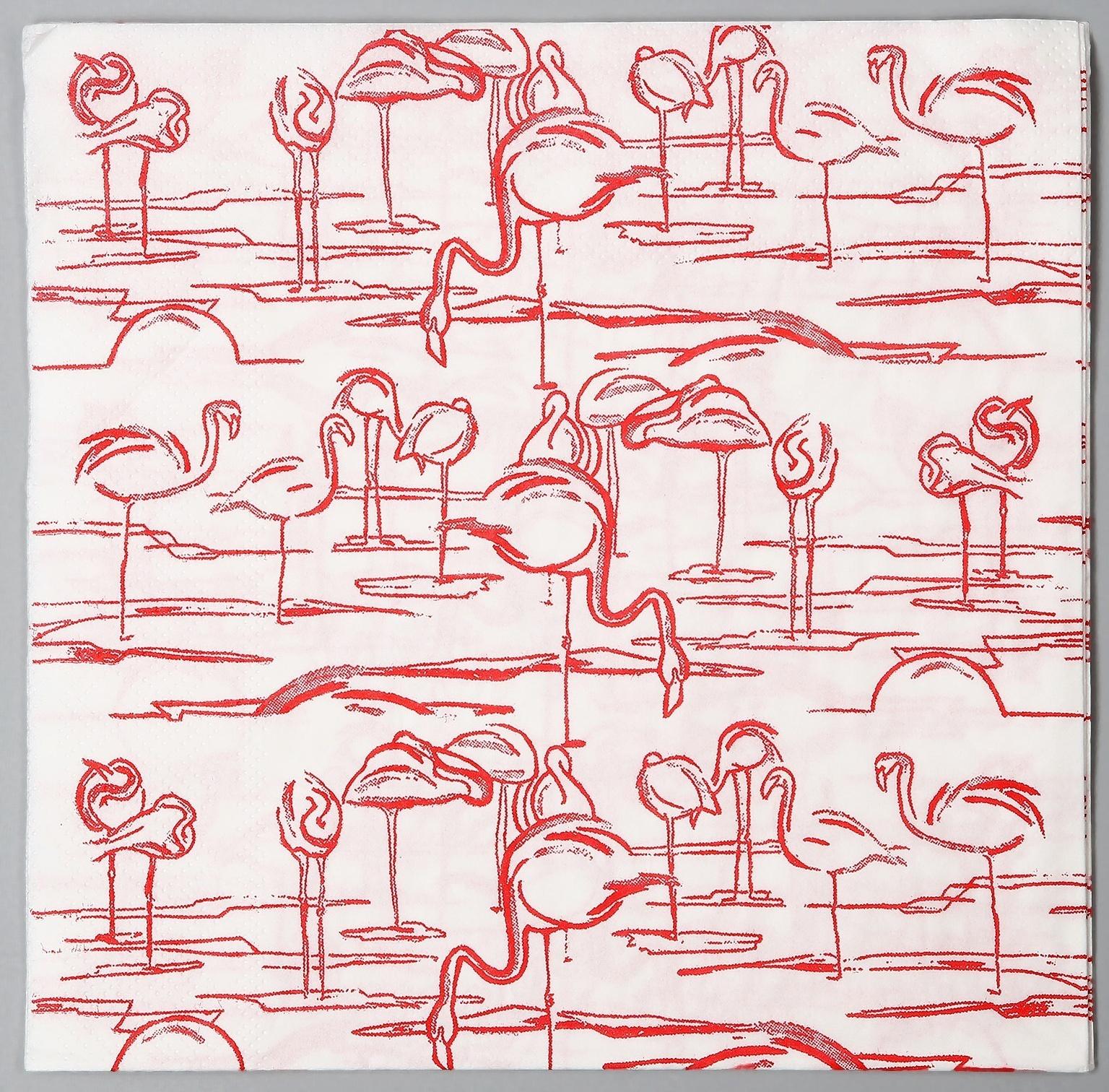 Салфетки бумажные «Фламинго», в наборе 20 шт.