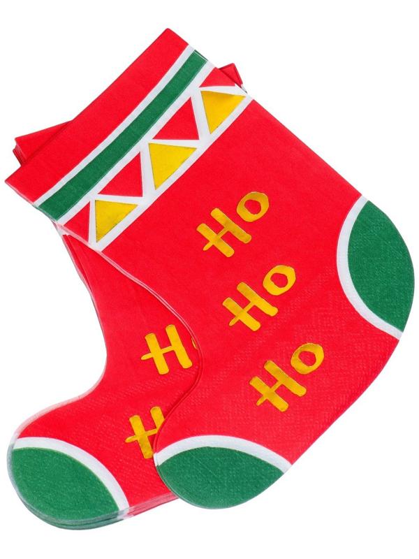 Салфетки бумажные фигурные «Сапожок», 2 слоя, 20 листов