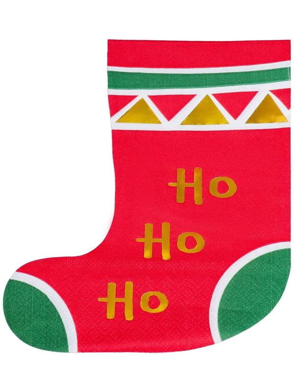 Салфетки бумажные фигурные «Сапожок», 2 слоя, 20 листов