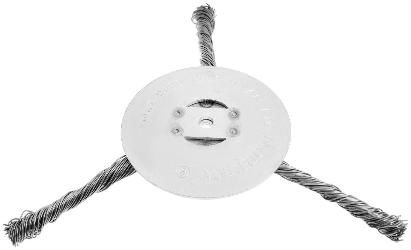 Катушка для триммера ТУНДРА, витая проволока, 3 луча, посадочное отверстие 5 мм