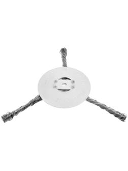 Катушка для триммера ТУНДРА, витая проволока, 3 луча, посадочное отверстие 5 мм