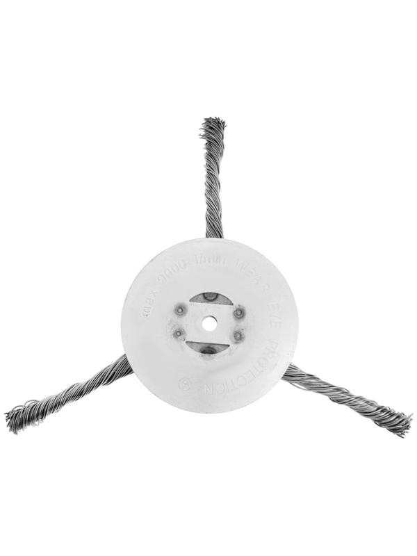 Катушка для триммера ТУНДРА, витая проволока, 3 луча, посадочное отверстие 5 мм