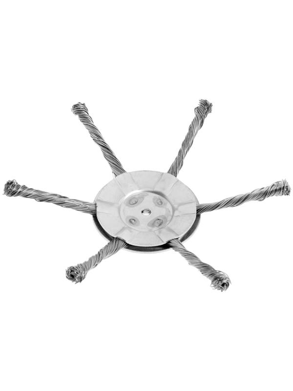 Катушка для триммера ТУНДРА, витая проволока, 6 лучей, посадочное отверстие 5 мм