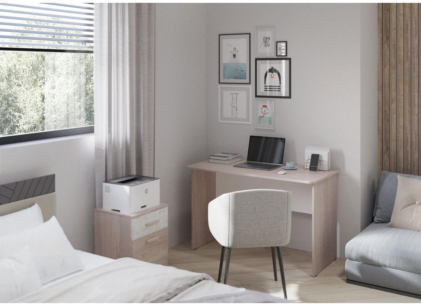 Тумба «Паскаль №5», 400×370×586 мм, цвет ясень анкор / белый / спринт