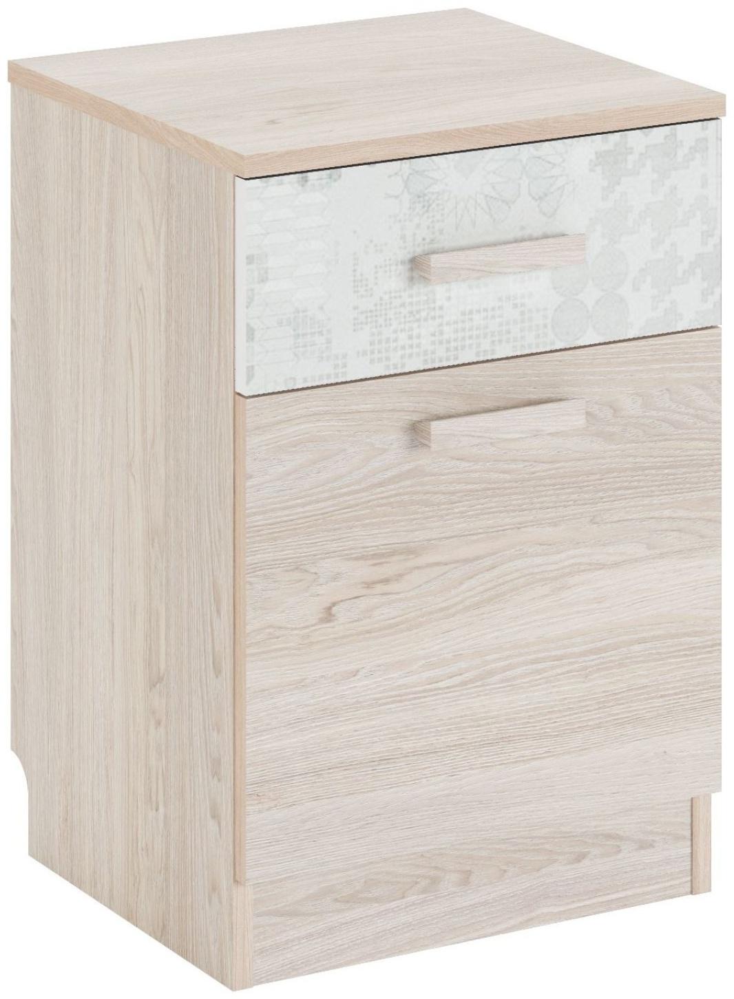 Тумба «Паскаль №5», 400×370×586 мм, цвет ясень анкор / белый / спринт