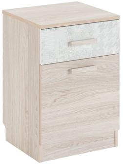Тумба «Паскаль №5», 400×370×586 мм, цвет ясень анкор / белый / спринт