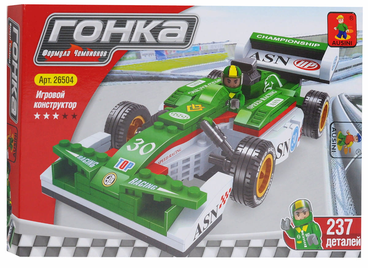 Конструктор Ausini «Флагманский болид» 26504, 237 деталей