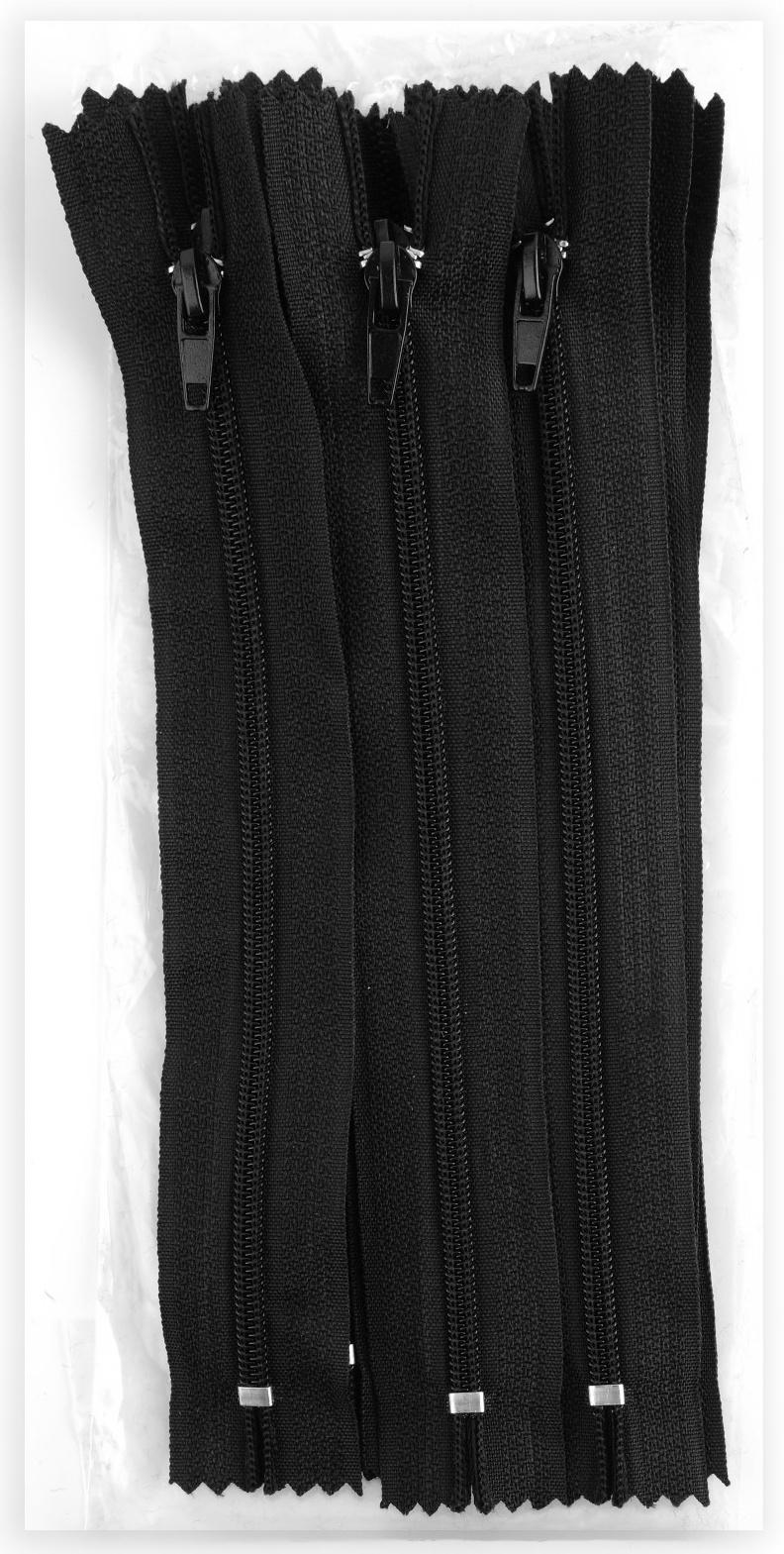 Молния «Спираль», №4, неразъёмная, замок автомат, 18 см, цвет чёрный