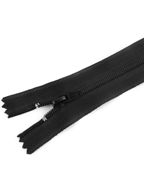 Молния «Спираль», №4, неразъёмная, замок автомат, 18 см, цвет чёрный