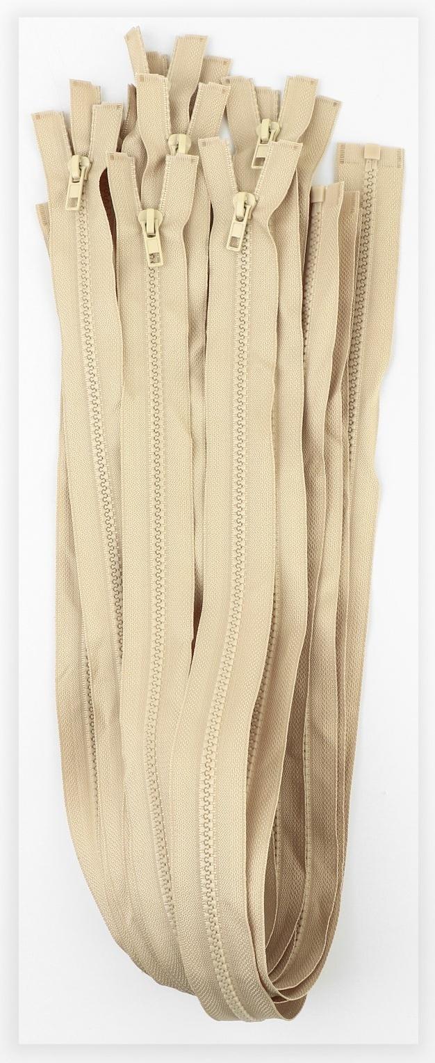 Молния «Трактор», №5, разъёмная, замок автомат, 80 см, цвет бежевый