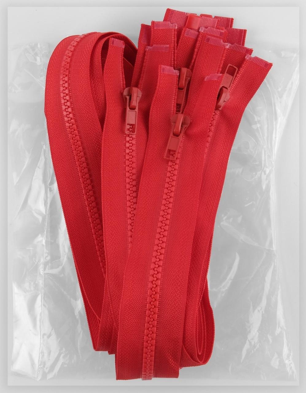 Молния «Трактор», №5, разъёмная, замок автомат, 80 см, цвет красный