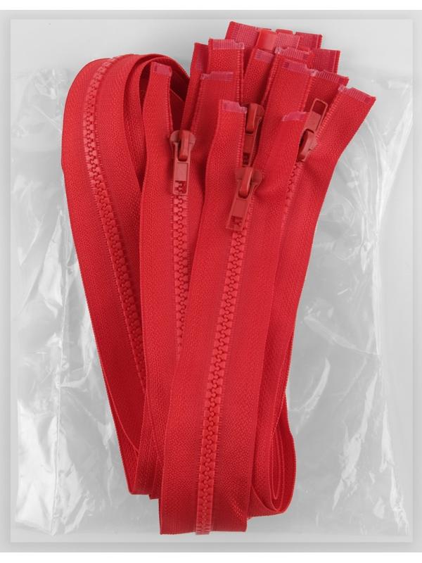 Молния «Трактор», №5, разъёмная, замок автомат, 80 см, цвет красный