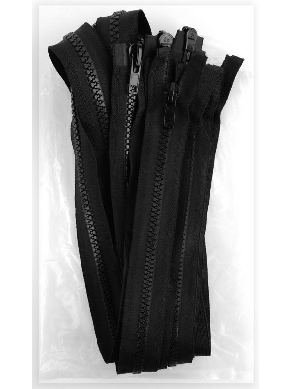 Молния разъёмная «Трактор», №8, 2 бегунка, замки автомат, 120 см, цвет чёрный