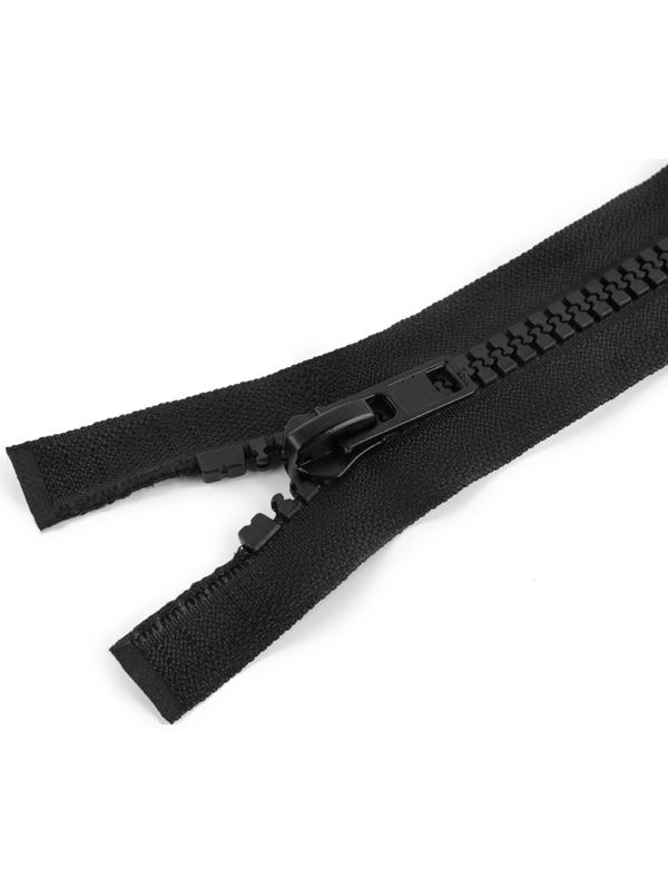 Молния разъёмная «Трактор», №8, 2 бегунка, замки автомат, 120 см, цвет чёрный