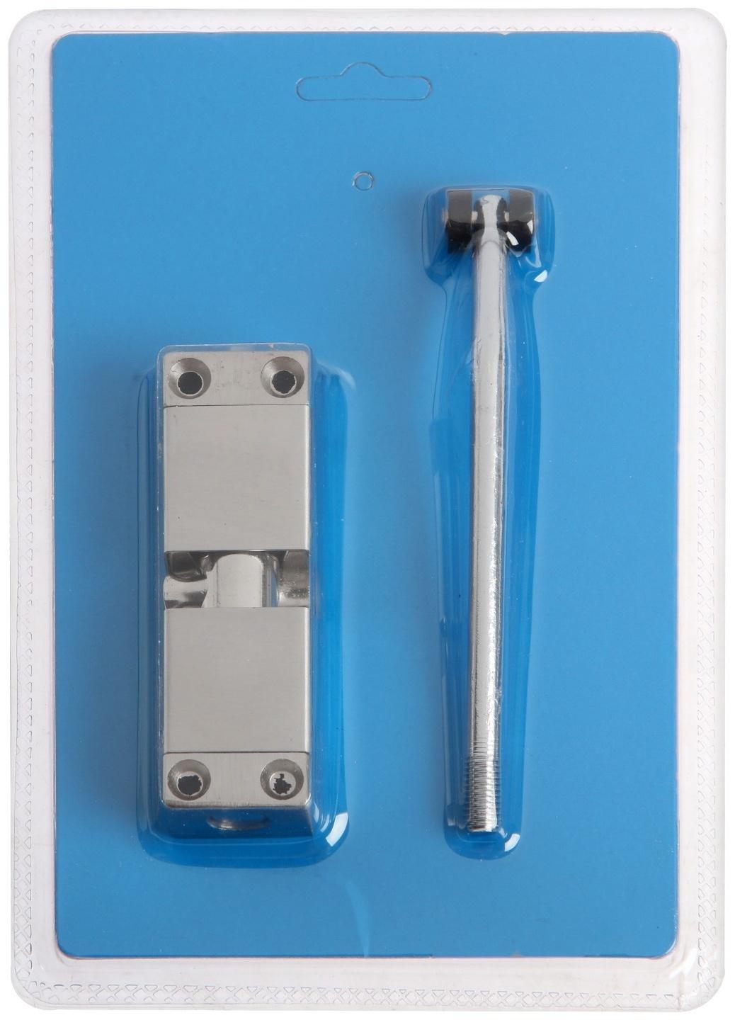 Доводчик дверной пружинный LOCKLAND DS-10, цвет серебро 35 кг