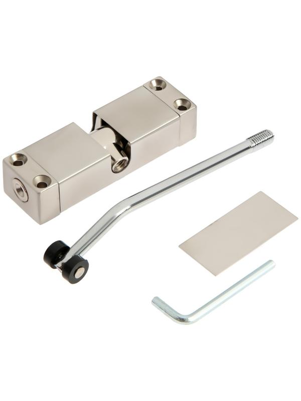 Доводчик дверной пружинный LOCKLAND DS-10, цвет серебро 35 кг