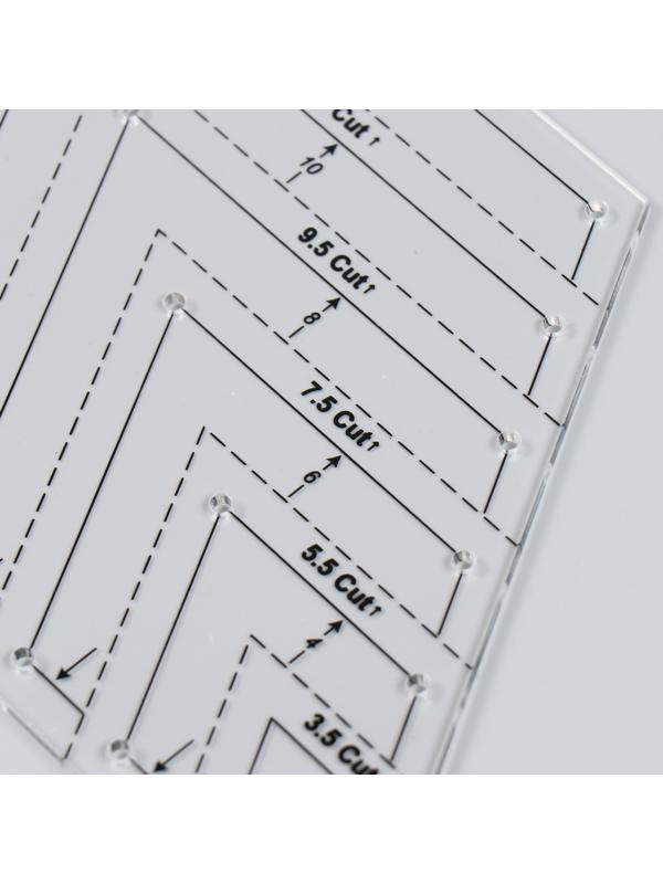 Линейка для пэчворка пластик 60° 