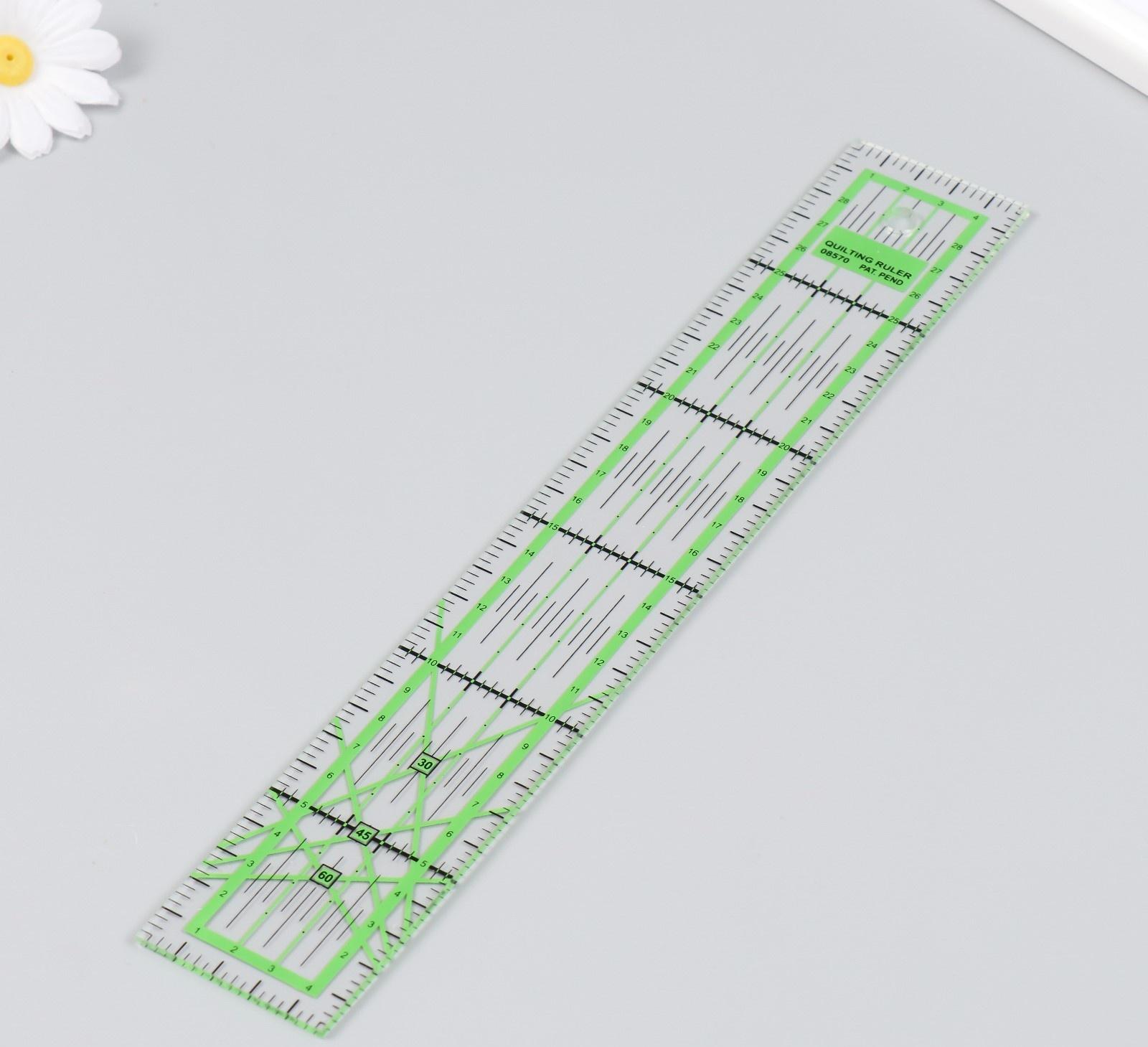 Линейка для пэчворка пластик 5х30х0,3 см