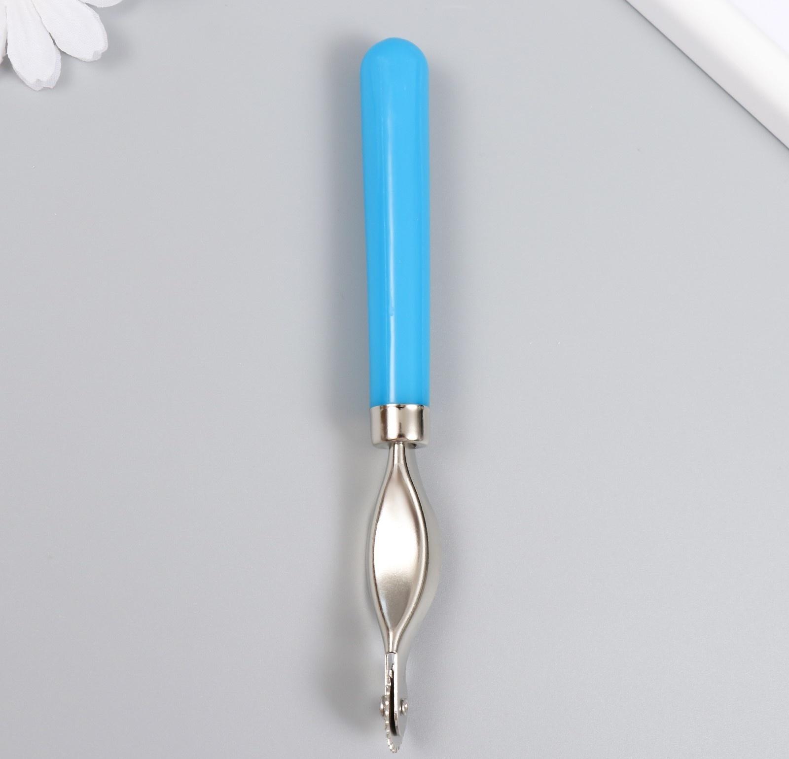 Шовный маркер пластик, металл, голубая ручка 15,5 см