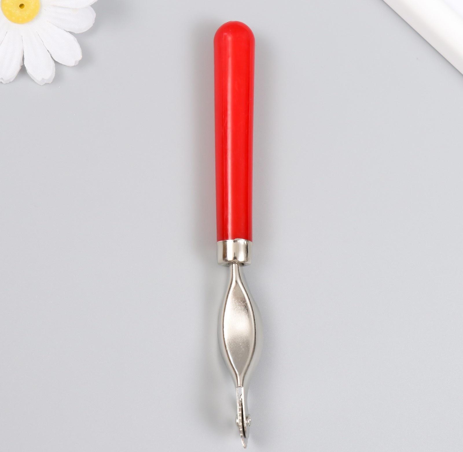 Шовный маркер пластик, металл, красная ручка 15,5 см