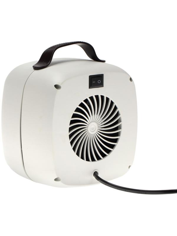 Мини тепловентилятор настольный LTO-01, 500Вт, 4м2, от сети, белый