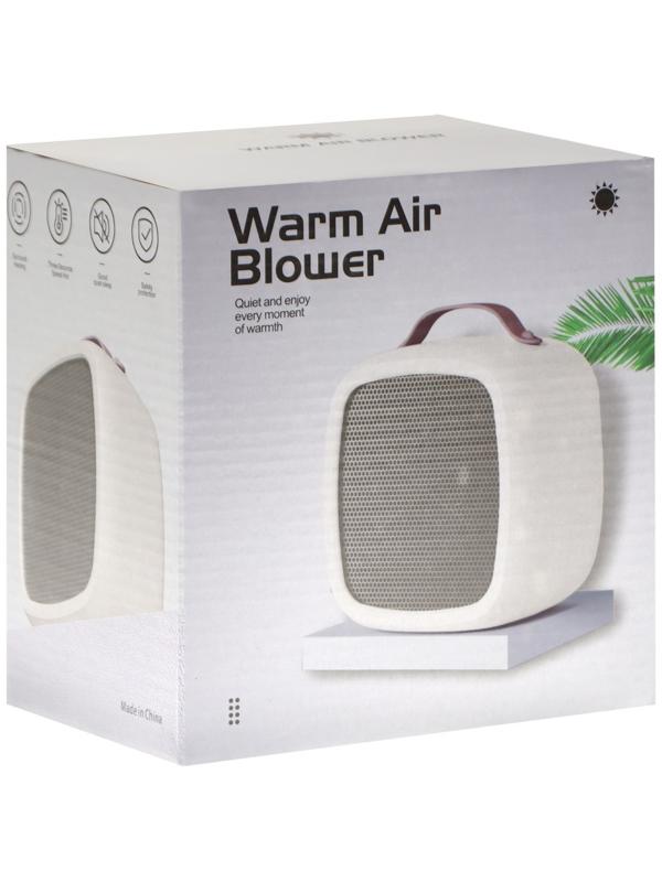 Мини тепловентилятор настольный LTO-01, 500Вт, 4м2, от сети, белый