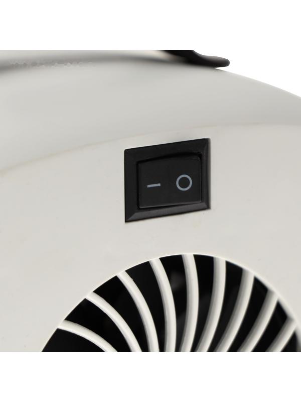 Мини тепловентилятор настольный LTO-01, 500Вт, 4м2, от сети, белый