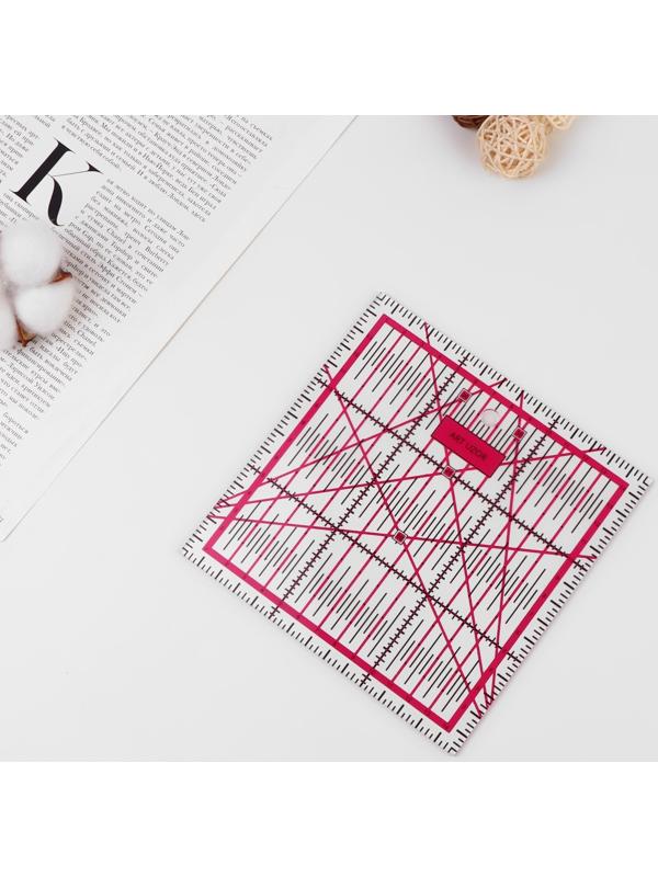 Набор линеек для квилтинга и пэчворка 30×30/25×25/15×15/10×10 см, толщина 3 мм