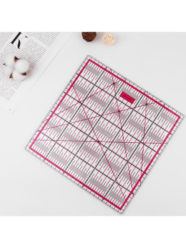 Набор линеек для квилтинга и пэчворка 30×30/25×25/15×15/10×10 см, толщина 3 мм