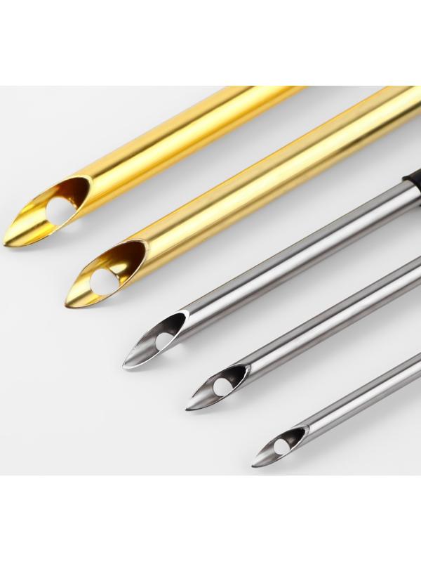 Набор игл для вышивания, для ковровой техники, d = 0,9/1/1,2/1,4/1,6/1,8/2/2,5/3/3,5/5 мм, со сменными ручками