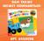 Картонная книга со стихами «Найди пару. Собери свою зверюшку», 28 стр., Синий трактор