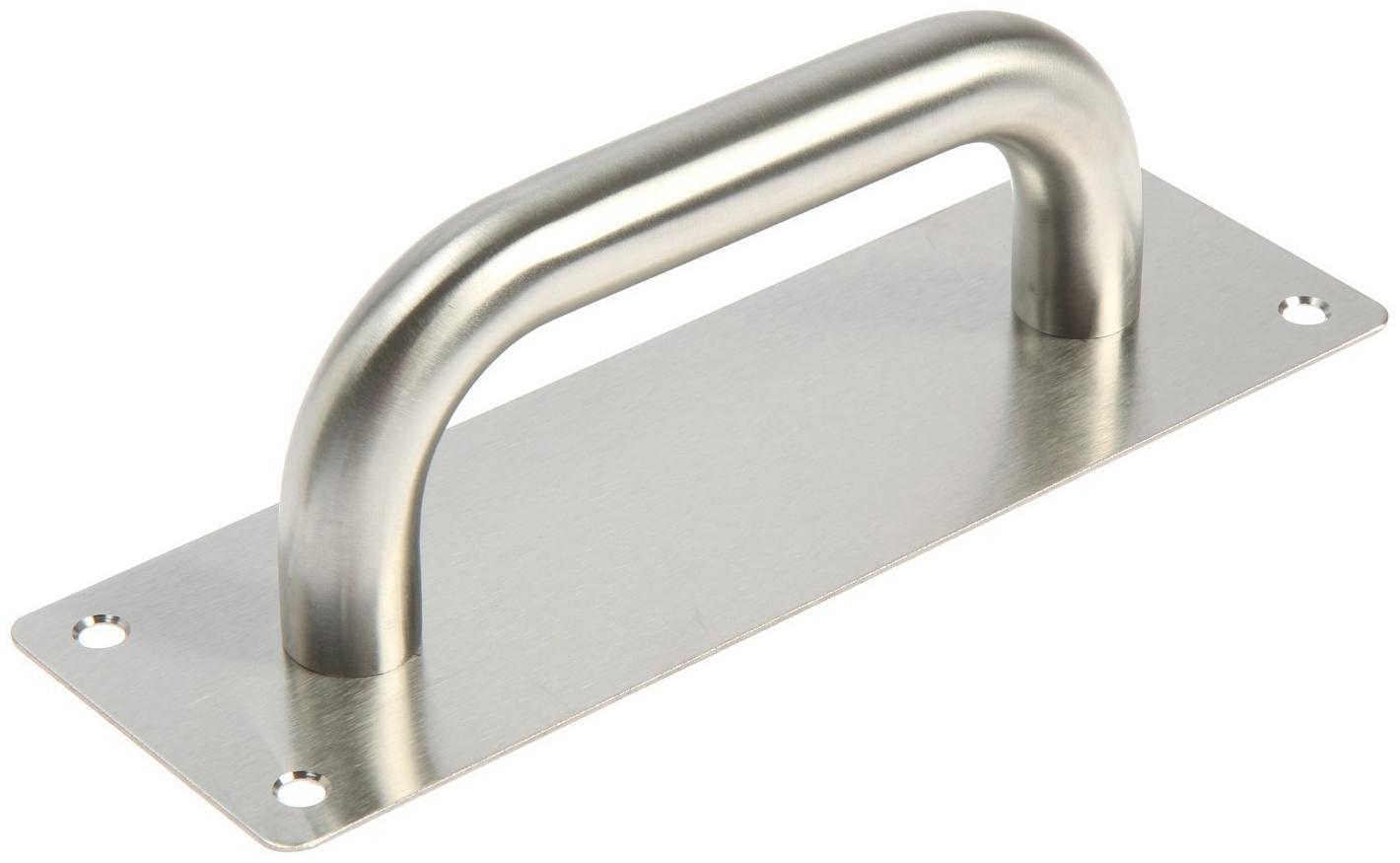 Ручка дверная, цвет нержавеющая сталь, 200х65 мм