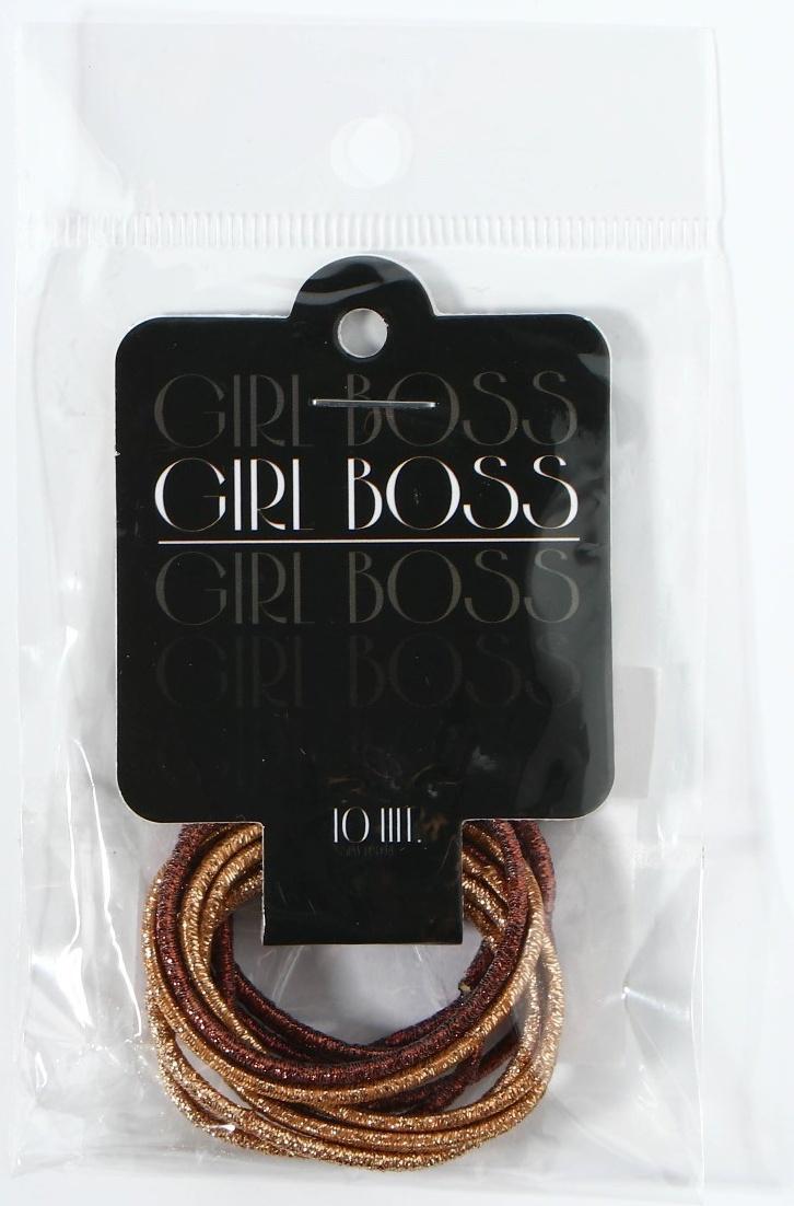 Набор резинок на подвесе Girl boss,10 шт., диам. 3,5 см