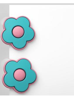 Серьги пластик 