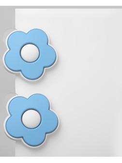 Серьги пластик 