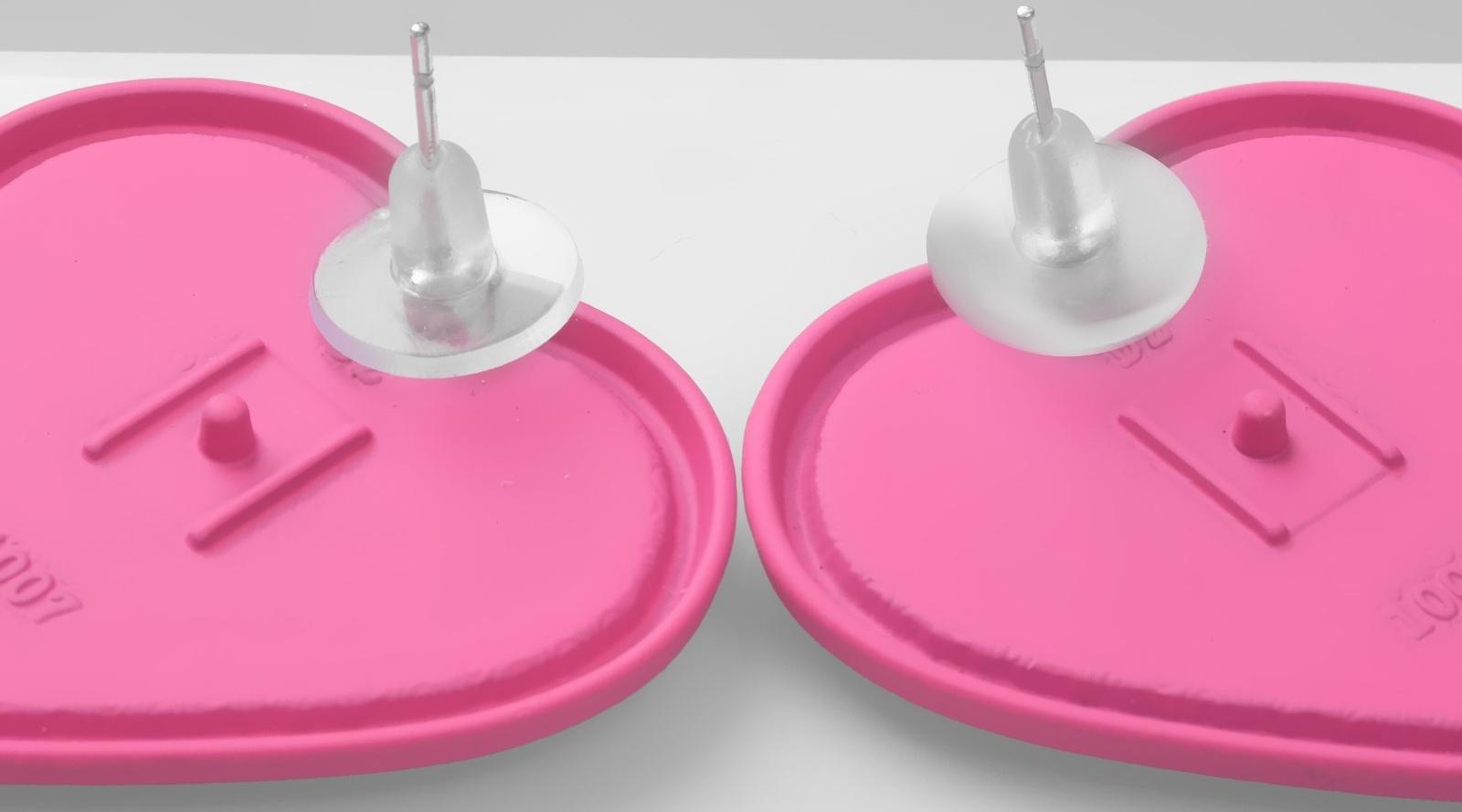 Серьги пластик 