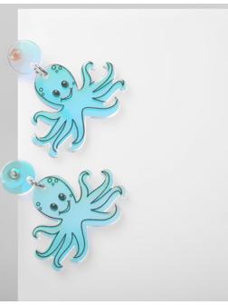 Серьги акрил 